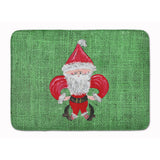 Caroline'S Treasures Christmas Santa Fleur De Lis Floor Mat, 19 X 27, Multicolor