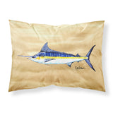 Caroline'S Treasures 8754Pillowcase Swordfish On Sandy Beach Fabric Standard Pillowcase, Large, Multicolor