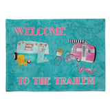Caroline'S Treasures 8760Plmt Welcome To The Trailer Fabric Placemat, Multicolor