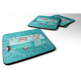 Caroline'S Treasures 8762Fc Welcome To The Trailer Foam Coasters (Set Of 4), 3.5 H X 3.5 W, Multicolor