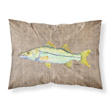 Caroline'S Treasures 8772Pillowcase Fish-Snook Moisture Wicking Fabric Standard Pillowcase, Large, Multicolor