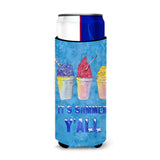 Snowballs And Snowcones Ultra Beverage Insulators For Slim Cans 8779Muk