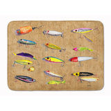 Caroline'S Treasures Fishing Lures Floor Mat, 19 X 27, Multicolor