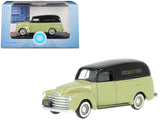 1950 Chevrolet Panel Van Speciality Foods Light Green and Black 1/87 (HO) Scale Diecast Model Car by Oxford Diecast