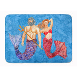 Caroline'S Treasures Mermaid And Merman Floor Mat, 19 X 27, Multicolor