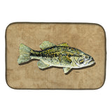 Caroline'S Treasures Small Mouth Bass Dish Drying Mat, 14 X 21, Multicolor