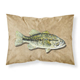 Caroline'S Treasures 8806Pillowcase Small Mouth Bass Moisture Wicking Fabric Standard Pillowcase, Large, Multicolor