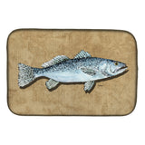 Caroline'S Treasures Speckled Trout Dish Drying Mat, 14 X 21, Multicolor