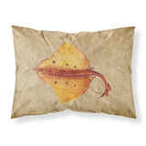 Caroline'S Treasures 8815Pillowcase Blonde Ray Stingray Moisture Wicking Fabric Standard Pillowcase, Large, Multicolor