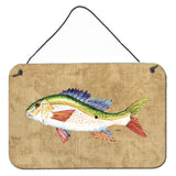 Caroline'S Treasures Rainbow Trout Aluminum Metal Wall Or Door Hanging Prints, 8 X 12
