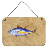 Caroline'S Treasures 8817Ds812 Tuna Fish Aluminum Metal Wall Or Door Hanging Prints, 8 X 12