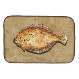 Caroline'S Treasures Flounder Dish Drying Mat, 14 X 21, Multicolor