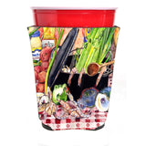 Gumbo And Potato Salad Red Solo Cup Beverage Insulator Hugger