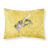 Caroline'S Treasures 8851Pillowcase Bee On Yellow Moisture Wicking Fabric Standard Pillowcase, Large, Multicolor