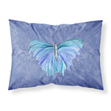 Caroline'S Treasures 8855Pillowcase Butterfly On Slate Blue Moisture Wicking Fabric Standard Pillowcase, Large, Multicolor