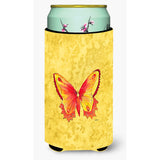 Butterfly On Yellow Tall Boy Beverage Insulator Beverage Insulator Hugger