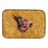 Caroline'S Treasures Butterfly On Gold Dish Drying Mat, 14 X 21, Multicolor