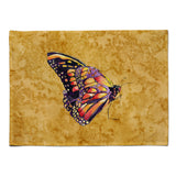 Caroline'S Treasures 8858Plmt Butterfly On Gold Fabric Placemat, Multicolor