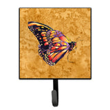 Caroline'S Treasures 8858Sh4 Butterfly On Gold Leash Or Key Holder, Small, Multicolor