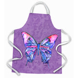 Caroline'S Treasures 8860Apron Butterfly On Purple Apron, Large, Multicolor