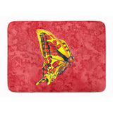Caroline'S Treasures Butterfly On Red Floor Mat, 19 X 27, Multicolor