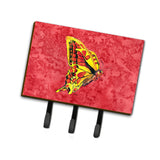 Caroline'S Treasures 8862Th68 Butterfly On Red Leash Or Key Holder, Large, Multicolor