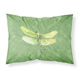 Caroline'S Treasures 8864Pillowcase Dragonfly On Avocado Moisture Wicking Fabric Standard Pillowcase, Large, Multicolor