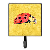 Caroline'S Treasures 8867Sh4 Lady Bug On Yellow Leash Or Key Holder, Small, Multicolor