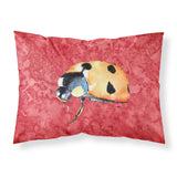 Caroline'S Treasures 8869Pillowcase Lady Bug On Red Moisture Wicking Fabric Standard Pillowcase, Large, Multicolor