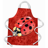 Caroline'S Treasures 8870Apron Lady Bug On Deep Red Apron, Large, Multicolor