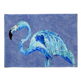 Caroline'S Treasures 8873Plmt Flamingo On Slate Blue Fabric Placemat, Multicolor