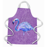 Caroline'S Treasures 8874Apron Flamingo On Purple Apron, Large, Multicolor