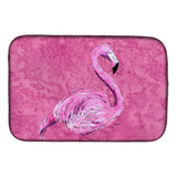 Caroline'S Treasures Flamingo On Pink Dish Drying Mat, 14 X 21, Multicolor