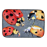 Caroline'S Treasures Lady Bug Multiple Dish Drying Mat, 14 X 21, Multicolor