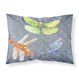 Caroline'S Treasures 8878Pillowcase Dragonfly Times Three Moisture Wicking Fabric Standard Pillowcase, Large, Multicolor