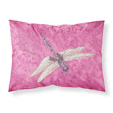 Caroline'S Treasures 8891Pillowcase Dragonfly On Pink Moisture Wicking Fabric Standard Pillowcase, Large, Multicolor