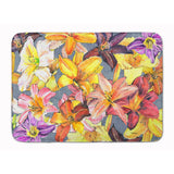 Caroline'S Treasures Day Lillies Floor Mat, 19 X 27, Multicolor