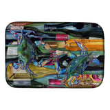 Caroline'S Treasures Crabby Wine Bottles Dish Drying Mat, 14 X 21, Multicolor