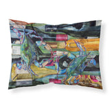 Caroline'S Treasures 8917Pillowcase Blue Crabby Wine Bottles Moisture Wicking Fabric Standard Pillowcase, Large, Multicolor