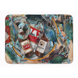 Caroline'S Treasures New Orleans Beers And Crabs Floor Mat, 19 X 27, Multicolor