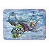 Caroline'S Treasures Loggerhead Turtle In A Dive Floor Mat, 19 X 27, Multicolor