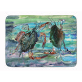 Caroline'S Treasures Watery Teal And Purple Crabs Floor Mat, 19 X 27, Multicolor