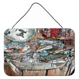 Caroline'S Treasures Basket Full Of Blue Crabs Wall Or Door Hanging Prints 8961Ds812, 8H X 12W, Multicolor
