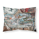 Caroline'S Treasures Basket Full Of Blue Crabs Fabric Standard Pillowcase 8961Pillowcase, Multicolor