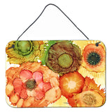 Caroline'S Treasures Abstract Flowers Blossoms Wall Or Door Hanging Prints 8970Ds812, 8H X 12W, Multicolor