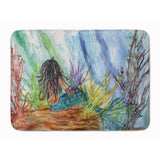 Caroline'S Treasures Black Haired Mermaid Water Fantasy Floor Mat, 19 X 27, Multicolor