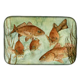 Caroline'S Treasures Fish Swim Dish Drying Mat, 14 X 21, Multicolor