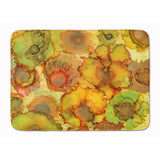 Caroline'S Treasures Abstract Flowers In Yellows And Oranges Floor Mat, 19 X 27, Multicolor