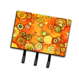 Caroline'S Treasures Abstract Flowers In Oranges And Yellows Leash Or Key Holder 8987Th68, Triple, Multicolor