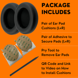 CS Replacement Ear Pad Cushions for Apple Beats Studio PRO (2023) Premium Wireless Headphones